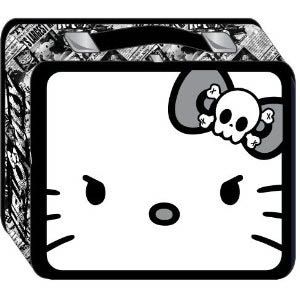 Hello Kitty Angry Face Black Metal Lunchbox Lunch Box