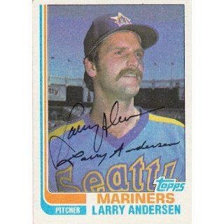 1982 Topps #52 Larry Andersen Mariners Signed Everything