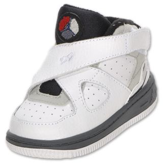 Jordan AJF 8 Toddler Shoe White/Black/Varsity Red