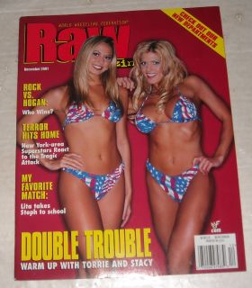 Celebrity Magazines on Download Wwf Raw Wrestling Magazine Torrie Wilson Stacy Keibler Rock
