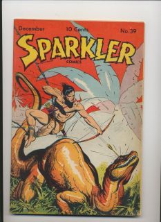 sparkler comics 39 tarzan by hogarth 1944 december front cover