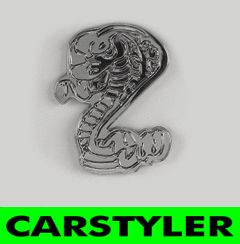  Kobra 3D Chrom Emblem Logo Styling Schlange Neu Top