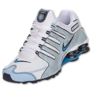 Nike Womens Shox NZ Running Shoe SL White/Blue