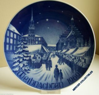 1969 Bareuther NUERNBERG CHRISTMAS MARKET Plate (Germany) Limited