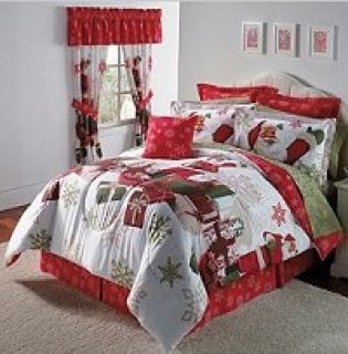 CHRISTMAS HOLIDAY BED IN BAG BEDDING KING SIZE 8 PC. SET BRAND NEW