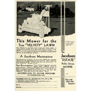 1931 Ad Jacobsen Manufacturing Racine Wisconsin Velvety