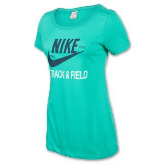 Womens Nike Track and Field T Shirt Atomic Teal