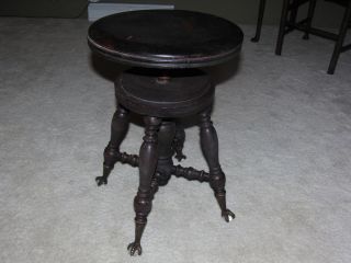 Holtzman Sons Claw Foot Piano Stool