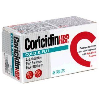Coricidin HBP Cold and Flu Tablets for People with High