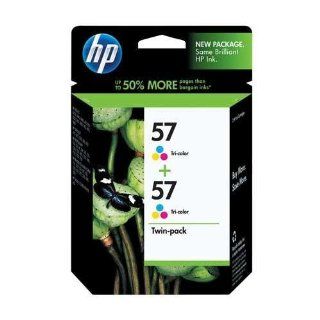HP 57 Tri Color Ink Cartridge in Retail Packaging, Twin