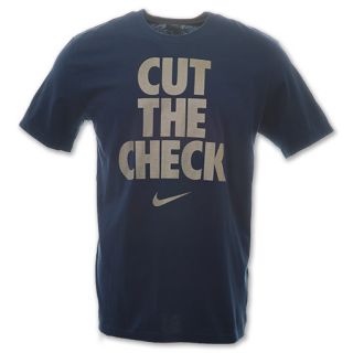 Nike Cut The Check Mens Tee Shirt Dark Royal