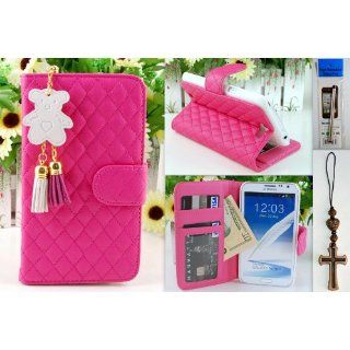 NOTE II Shocking Pink Qulited Leather Stand Case Card