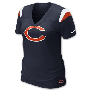 Nike NFL Chicago Bears Womens V Neck Tee Shirt