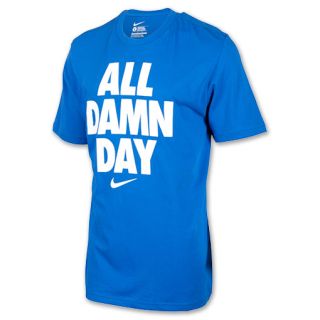 Mens Nike All Day Tee Shirt Blue/White