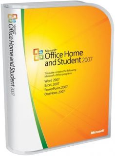 Microsoft Office Home and Student 2007 Licensed for 3 PCs Retail Box