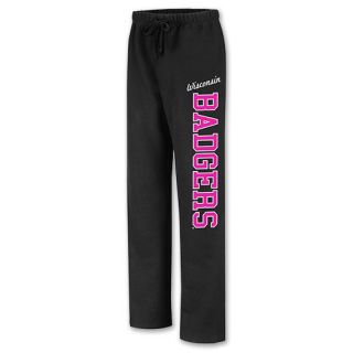 Wisconsin Badgers NCAA Womens Sweat Pants Black