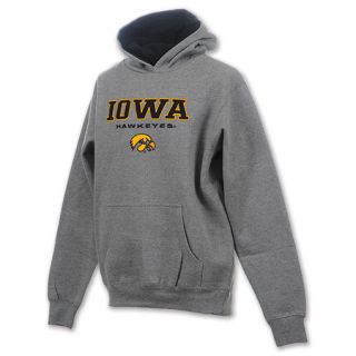 Iowa Hawkeyes Stack NCAA Youth Hoodie Grey
