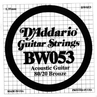 DAddario BW053 Bronze Wound Acoustic Guitar Single String