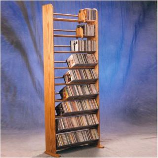 Wood Shed Deluxe 504 CD Multimedia Storage Rack