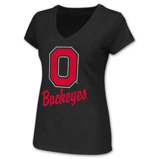 Womens Colosseum Ohio State Buckeyes NCAA Favorite V Neck Tee Shirt