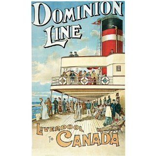 Dominion Line Steamboat Boat Ship Liverpool to Canada