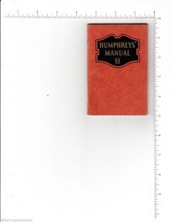 4902 Humphreys Homeopathic Medicine Co. 1942 booklet, 77 For Colds
