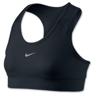 Girls Nike Pro Core Sports Bra Black/Matte Silver