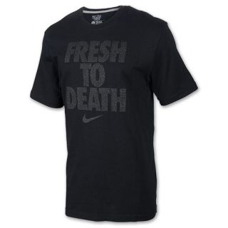 Mens Nike QT Fresh To Death Tee Shirt Black/Dark
