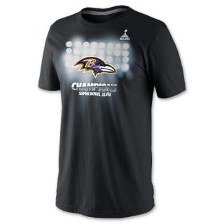 Mens Nike Baltimore Ravens NFL Super Bowl XLVII Roster Tee Shirt