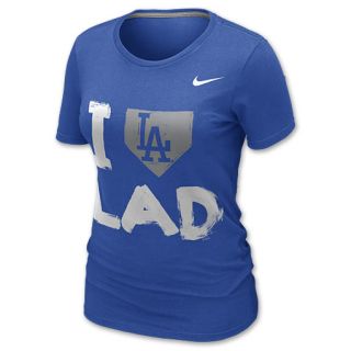 Womens Nike Los Angeles Dodgers MLB I Love T Shirt