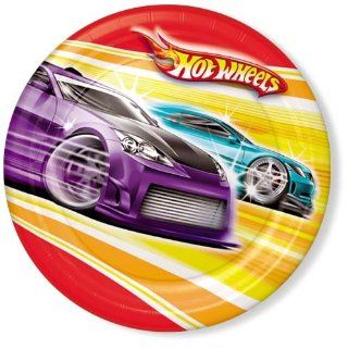 Hot Wheels Fast Action 9 Paper Dinner Plates: Toys
