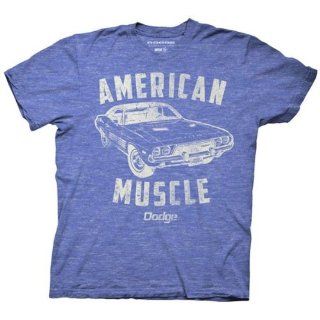 Dodge   Mens American Muscle T Shirt In Royal Heather