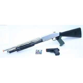 Shotgun and Pistol Black Airsoft Package airsoft gun