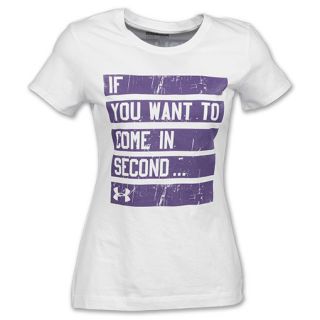 Under Armour Second Place Womens Tee Shirt White