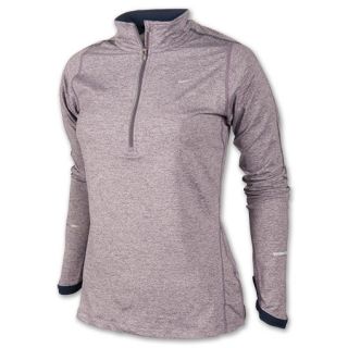 Womens Nike Element Half Zip Running Shirt Purple