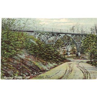 1910 Vintage Postcard   Ravine Drive   Fort Sheridan