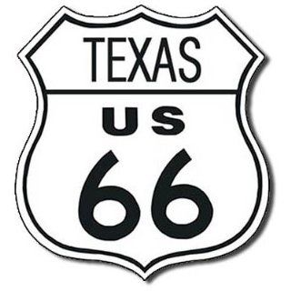 Route 66 Texas Highway Road Tin Sign