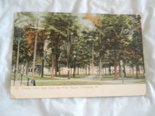 Vintage Postcard Central Park Honesdale PA Used 1910