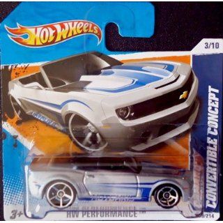 2010 Hot Wheels CAMARO CONVERTIBLE CONCEPT (Silver & Blue