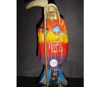 to honor her this statue of santa muerte holy death measures 11 5 tall