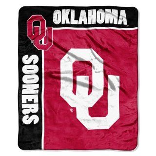 BSS   Oklahoma Sooners NCAA Royal Plush Raschel Blanket