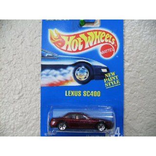 Hot Wheels Lexus Sc400 #264 ALL Blue Card Maroon W/5