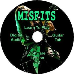 The Misfits Guitar Tab Lesson Software CD 82 Songs
