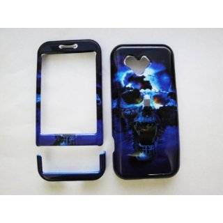HTC Google G1 Blue Skull Design Case Cell Phones