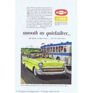 1957 Chevrolet Bel Air Sedan Green Vintage Ad: Everything