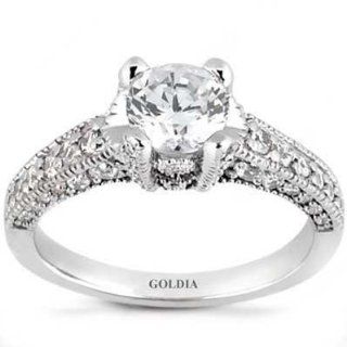 2.71 Ct.Antique Style Diamond Engagement Ring: Jewelry
