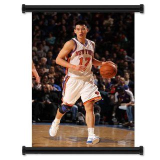 Jeremy Lin New York Knicks NBA Fabric Wall Scroll Poster