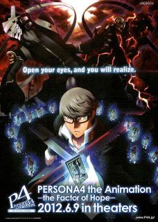PERSONA4 The Animation The Factor of Hope Chirashi Mini Poster Ad F
