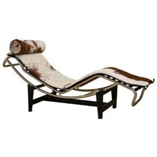 Le Corbusier Chaise Lounge in Pony Skin 