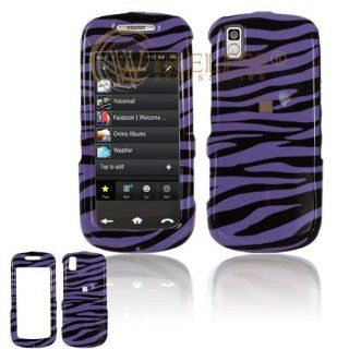 Purple and Black Zebra Animal Skin Design Snap On Cover